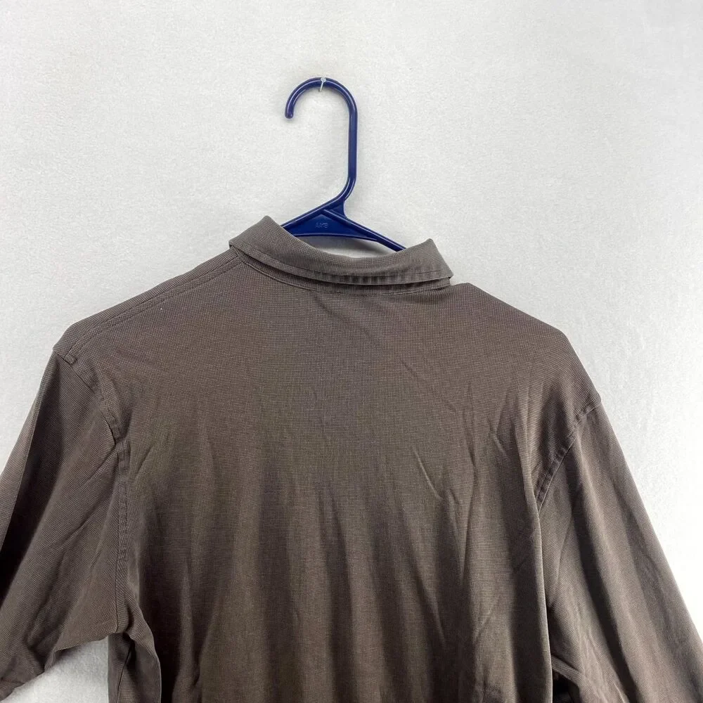 Banana Republic Brown Cloth Soft‎ Material Button Down Shirt Mens Size S